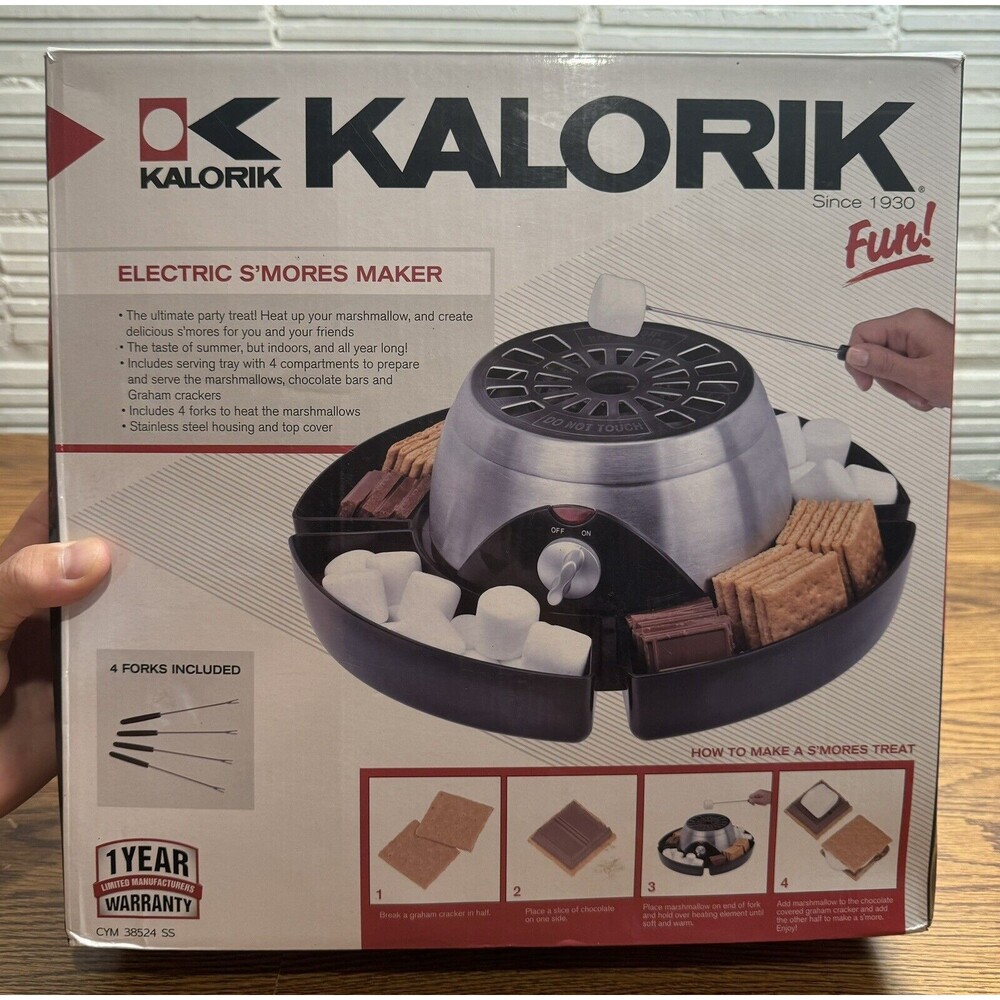 Kalorik Indoor Electric Stainless Steel S'mores Maker